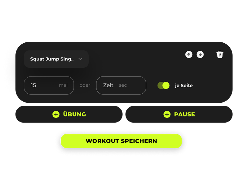 B42 Feature Workout-Builder für maßgeschneiderte Fitness-Workouts